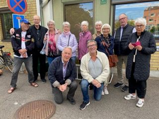 På bild från vänster. Undertecknad,Lars Grefmar, Marianne Simonsson, Anki Goossen,
Marianne Rosén, Lena Holmgren, Jeanette och Lennart Persson, Christina Gustavson,
Stefan Göransson samt Mikael Krantz. Med var även Johan Svensson som tog bilden.